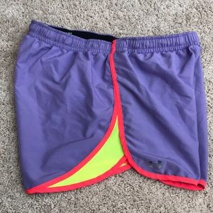 Under Armour Semifitted Running Shorts Purple
